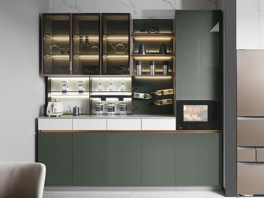 A Bar Nook for the Prized Glassware