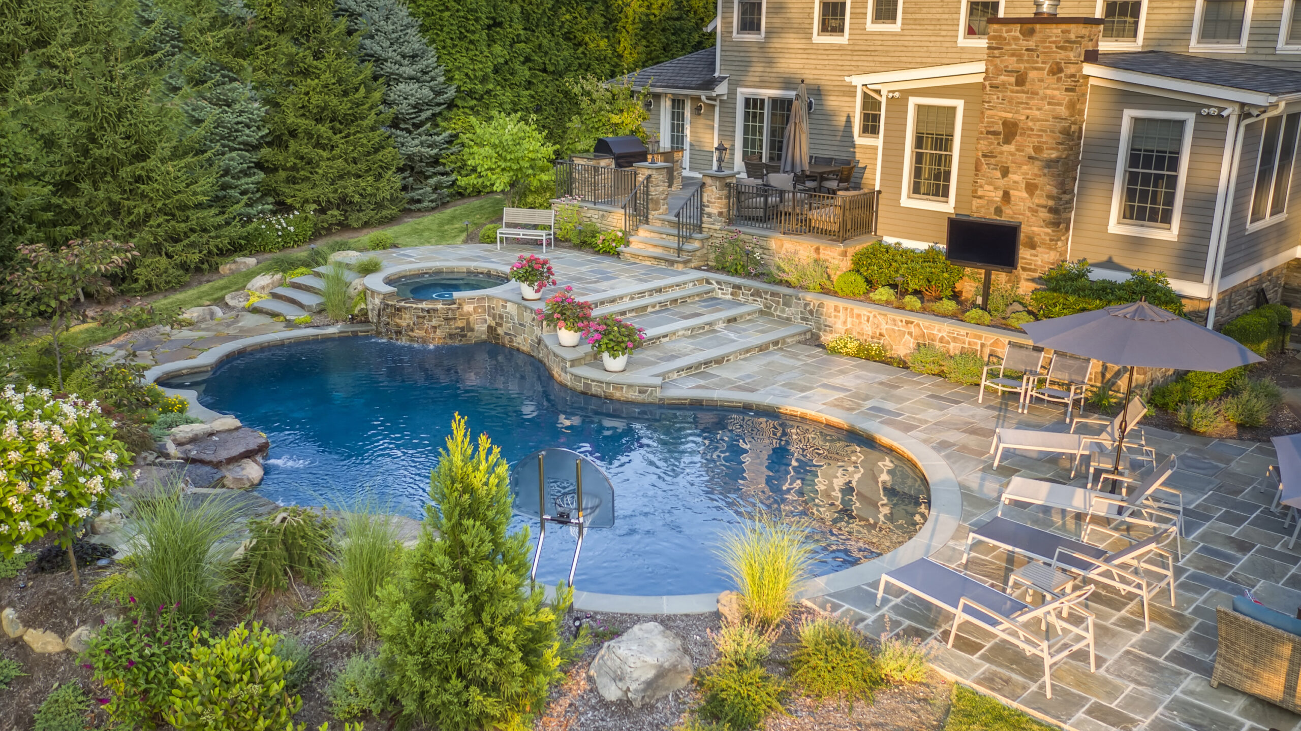 A Pool in The Backyard