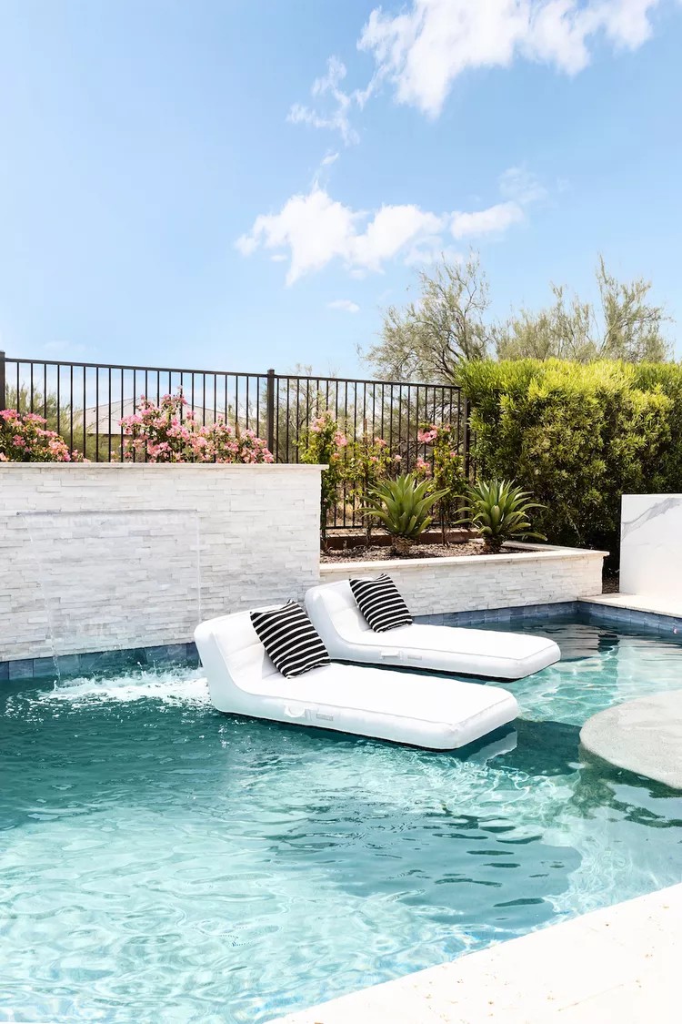 Adding a Sitting Arrangement Inside the Pool