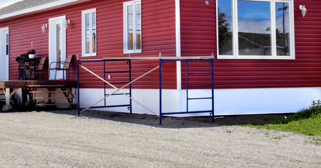 Aluminium Underpinning for Mobile Homes