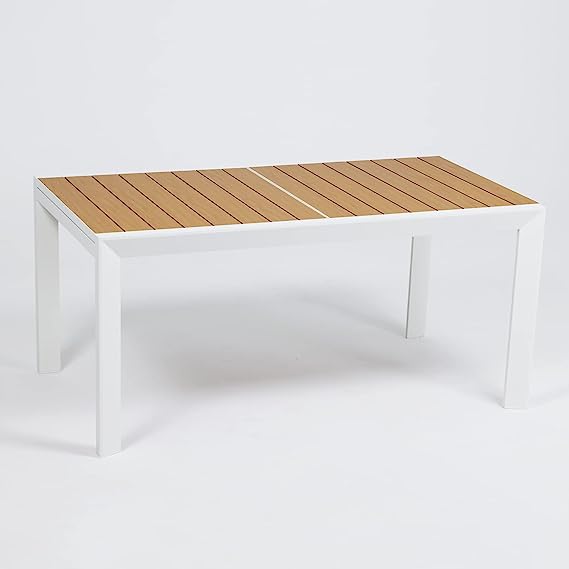 Aoodor Outdoor Aluminum Patio Extendable Dining Table