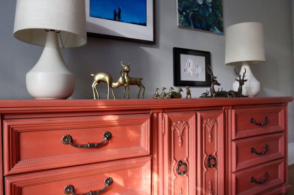 Barcelona Orange Chalk Paint Cupboard