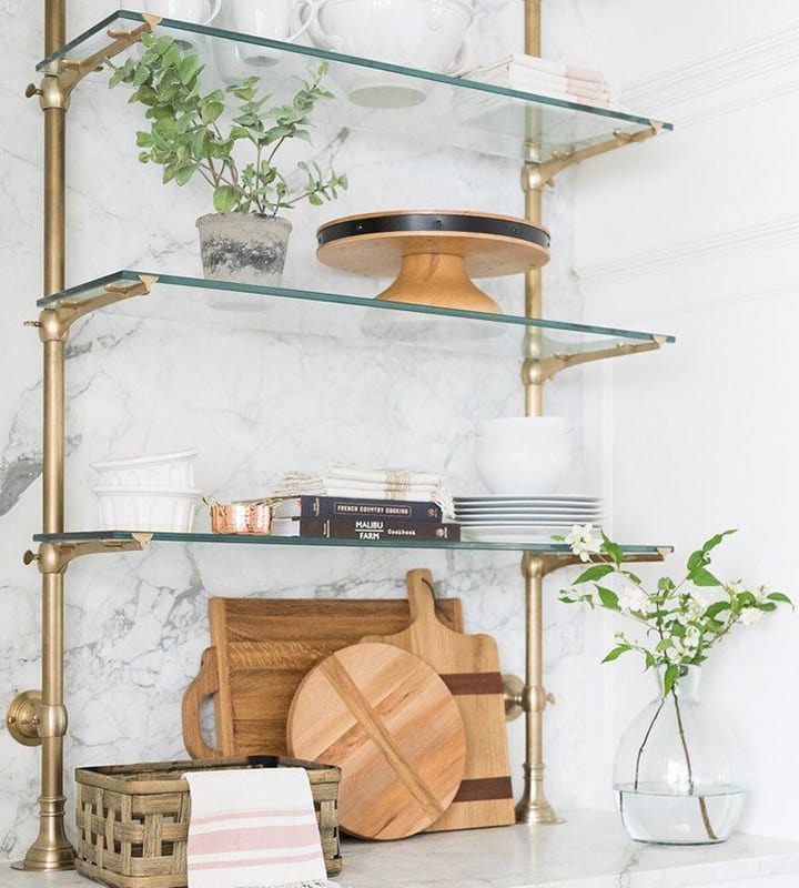 Barely there Glass Shelves