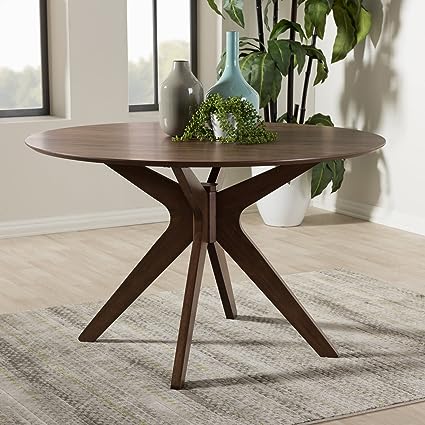 Baxton Studio Monte Mid-Century Round Dining Table