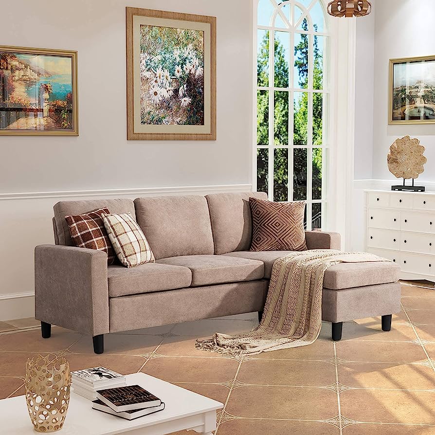 Beige-Colored Couch Pit