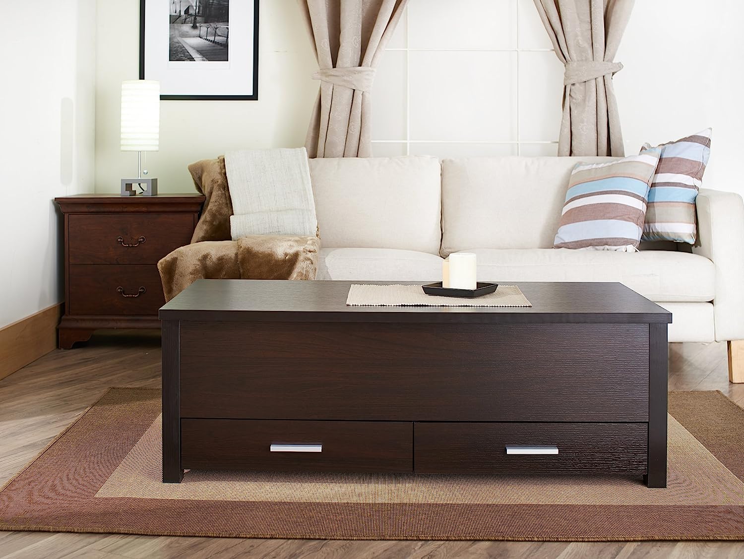 Cappuccino Coffee Table with Storage