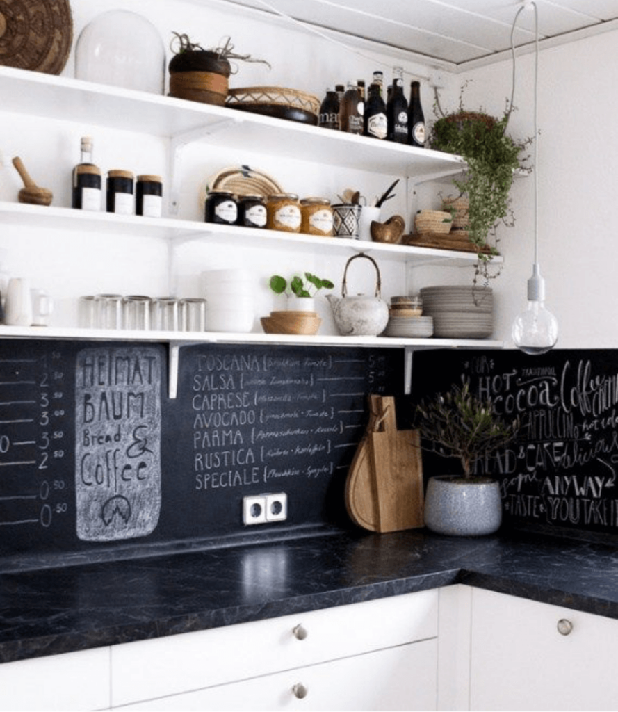 Chalkboard Backsplash