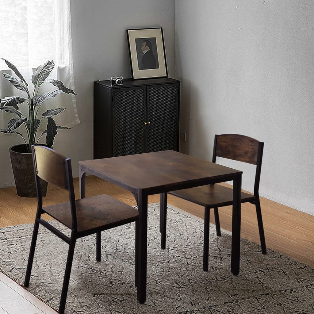 Chic Minimalist Small Dining Table Set