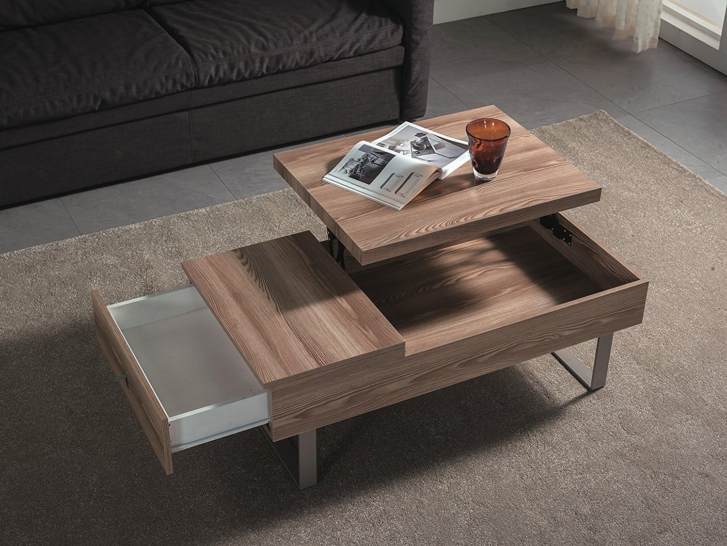 Coffee Table with Convertible Table Top