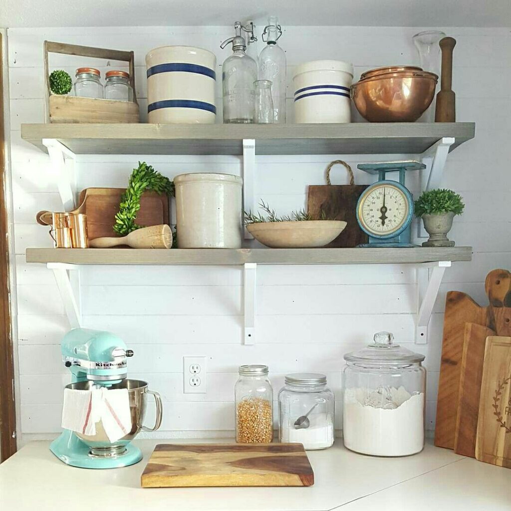 Decorate the Space Underneath the Shelf