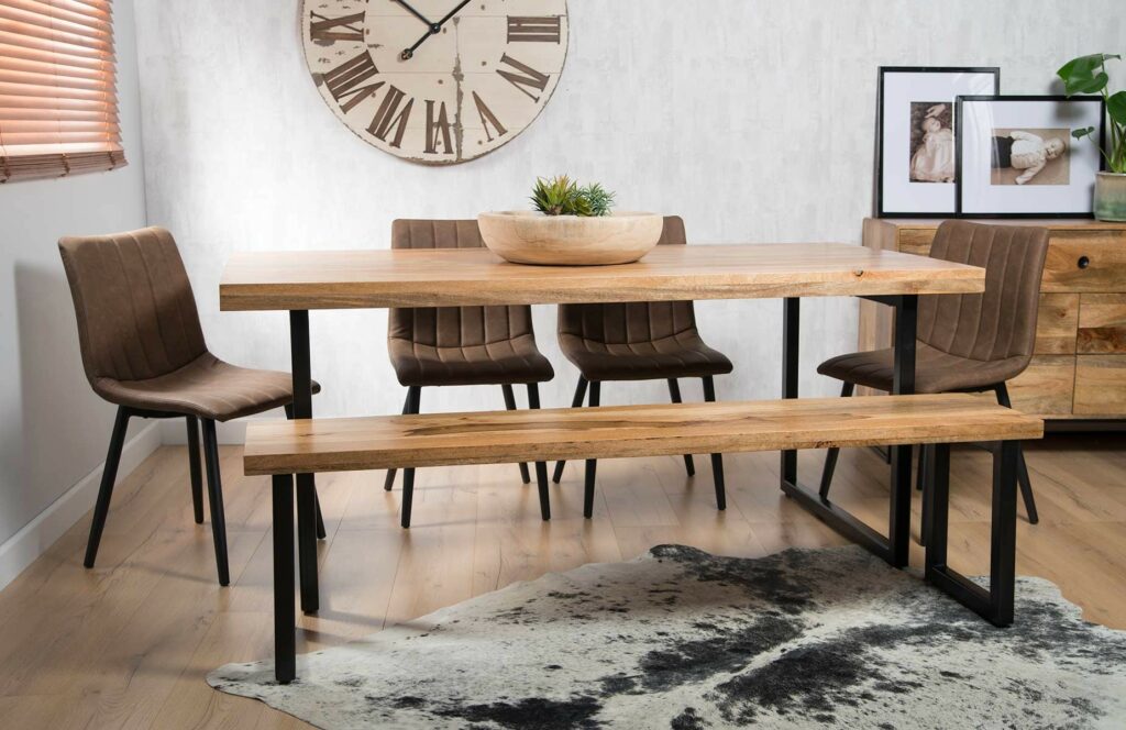 Dining Set with Benches