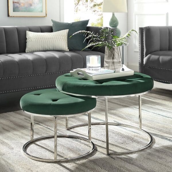 Dual Ottoman Coffee Table