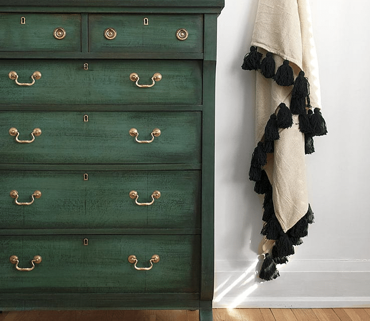 Empire Dresser in Deep Green Chalk Paint