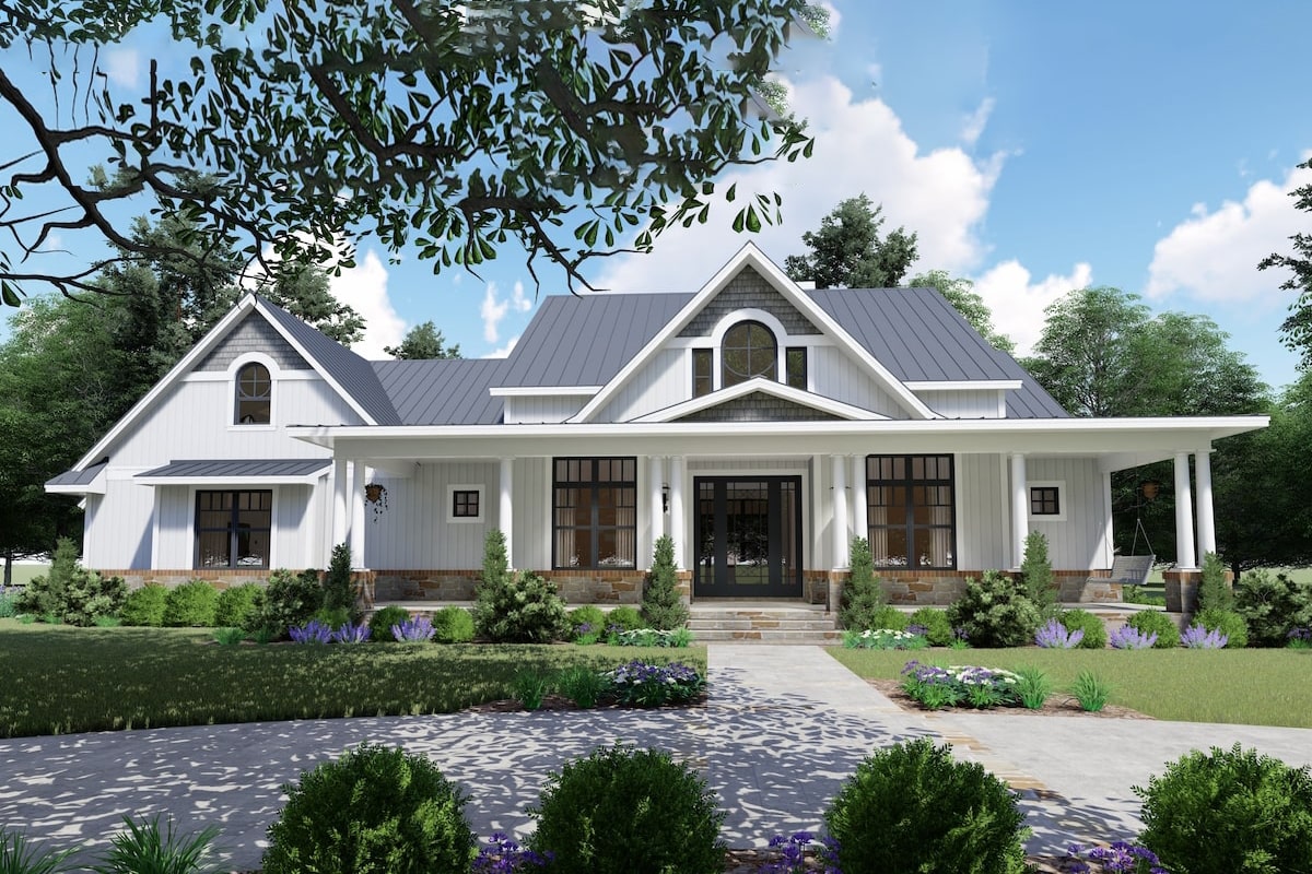 Farmhouse Style One-Story House