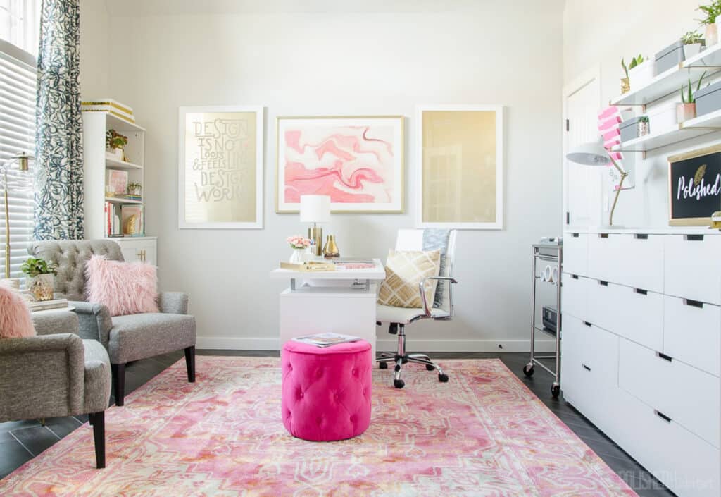 Girly Home Office