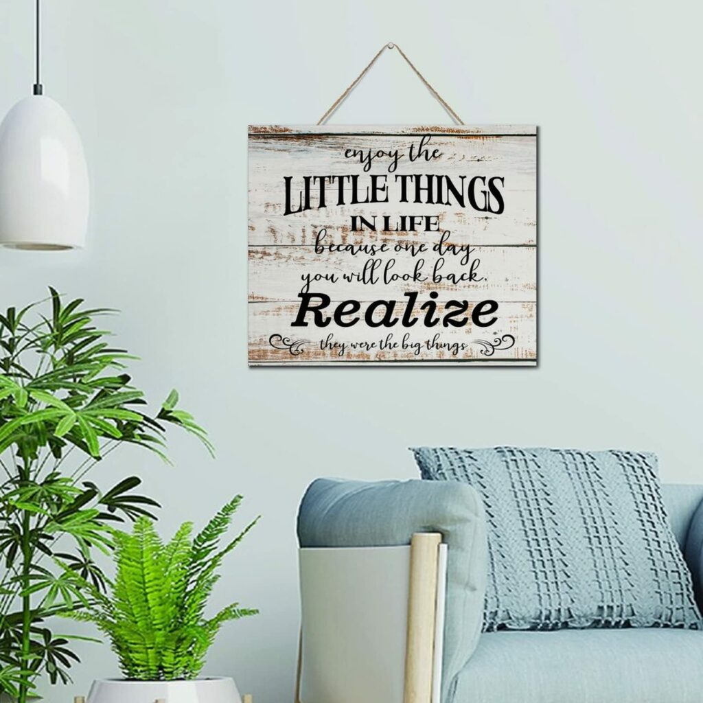 Hang the Wood Sign and Enjoy