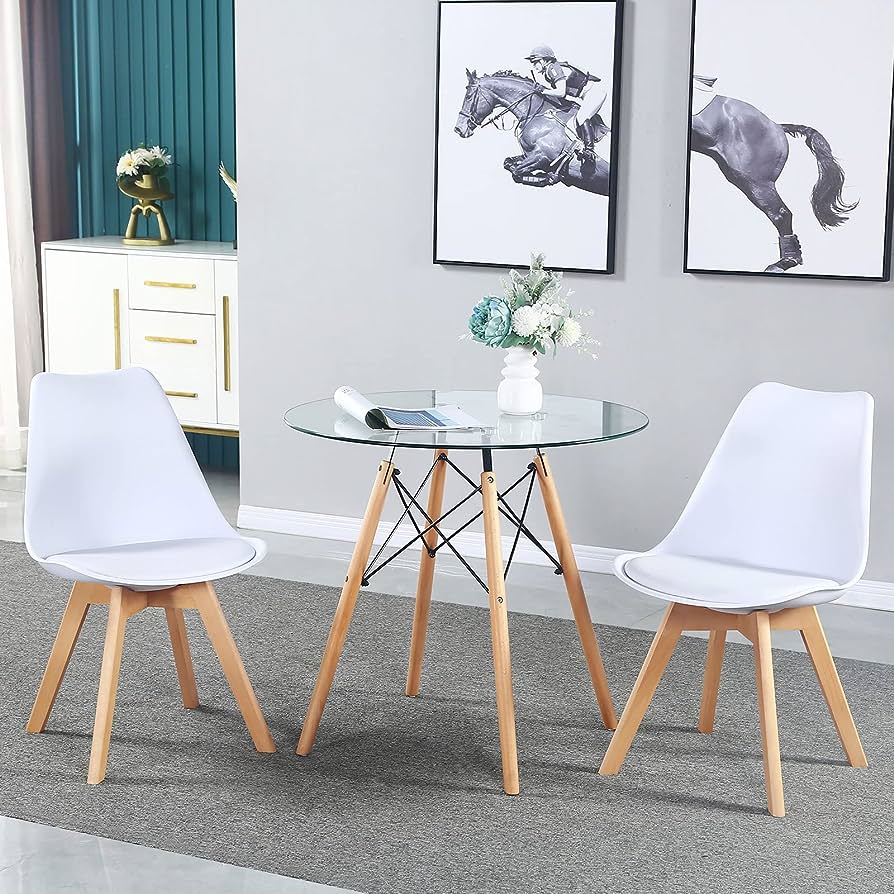 Round Glass Circle Dining Room Table