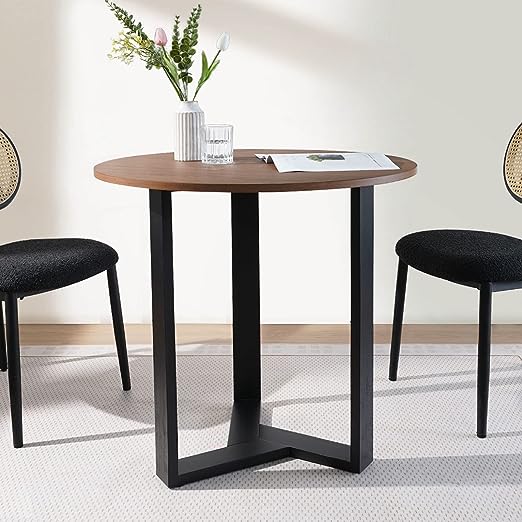 KithKasa Mid Century Modern Round Dining Table