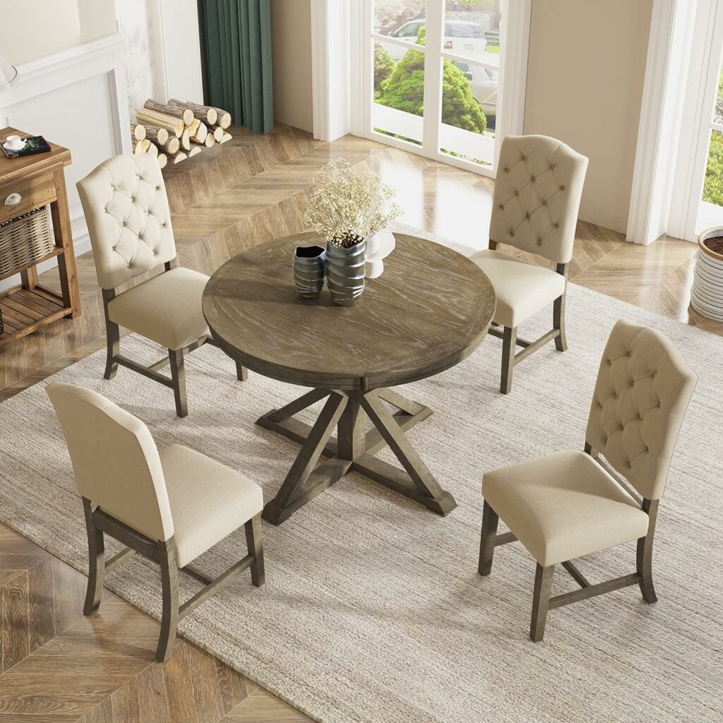 Lavish Retro Style Dining Table Set