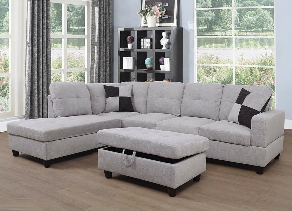 Light-Colored Sectionals