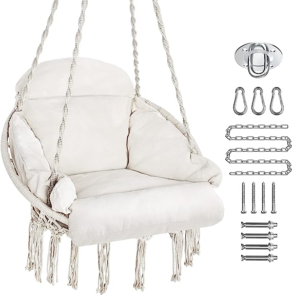 Macrame Indoor Hanging Swing Chair
