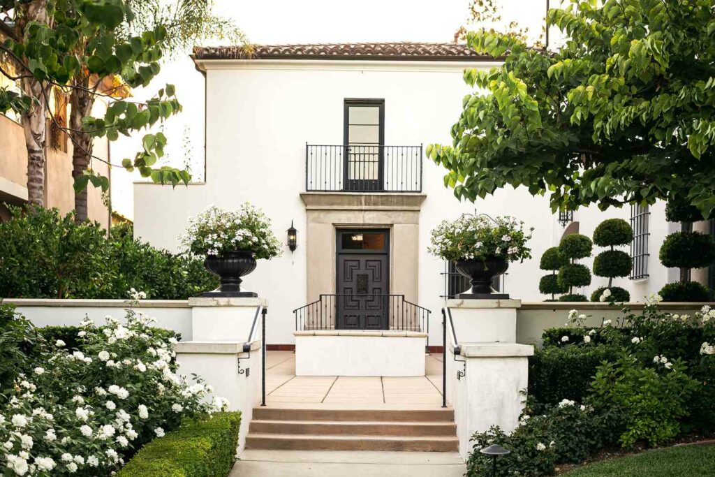 Mediterranean-Style Village House Front