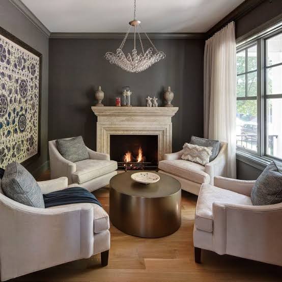Modern Living Room Ideas with a Fireplace