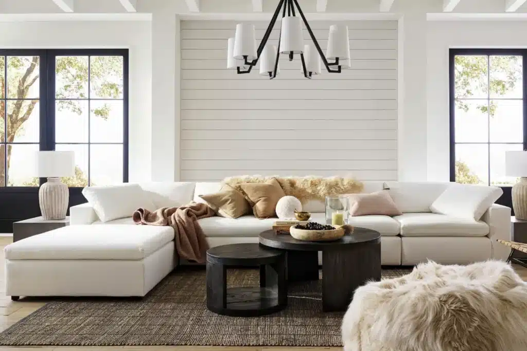 Pottery Barn Stanford Three-Piece L-Sectional