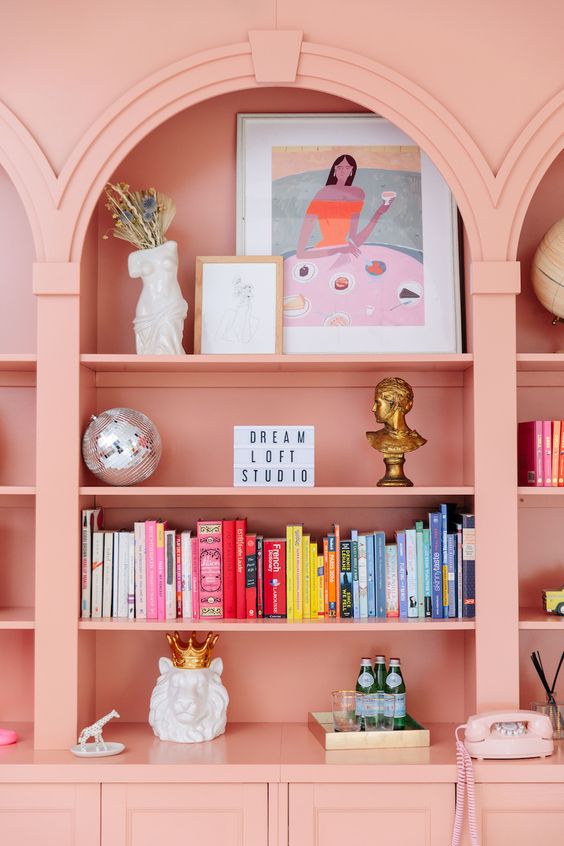 Pretty Pink Bookshelf