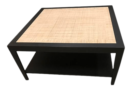 Raffia Coffee Table with Storage