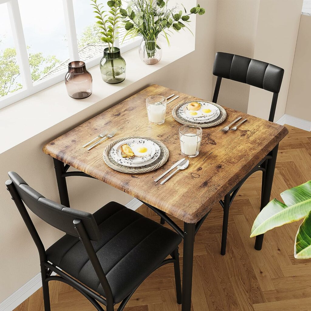Retro Style Small Dining Table Set