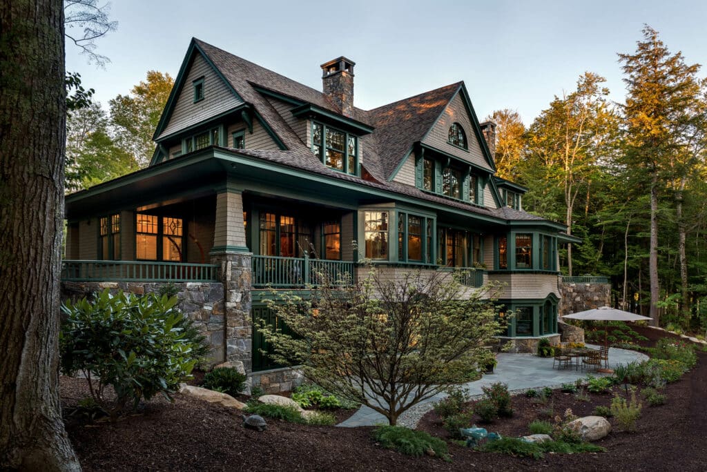 Shingle-Styled Village House Front
