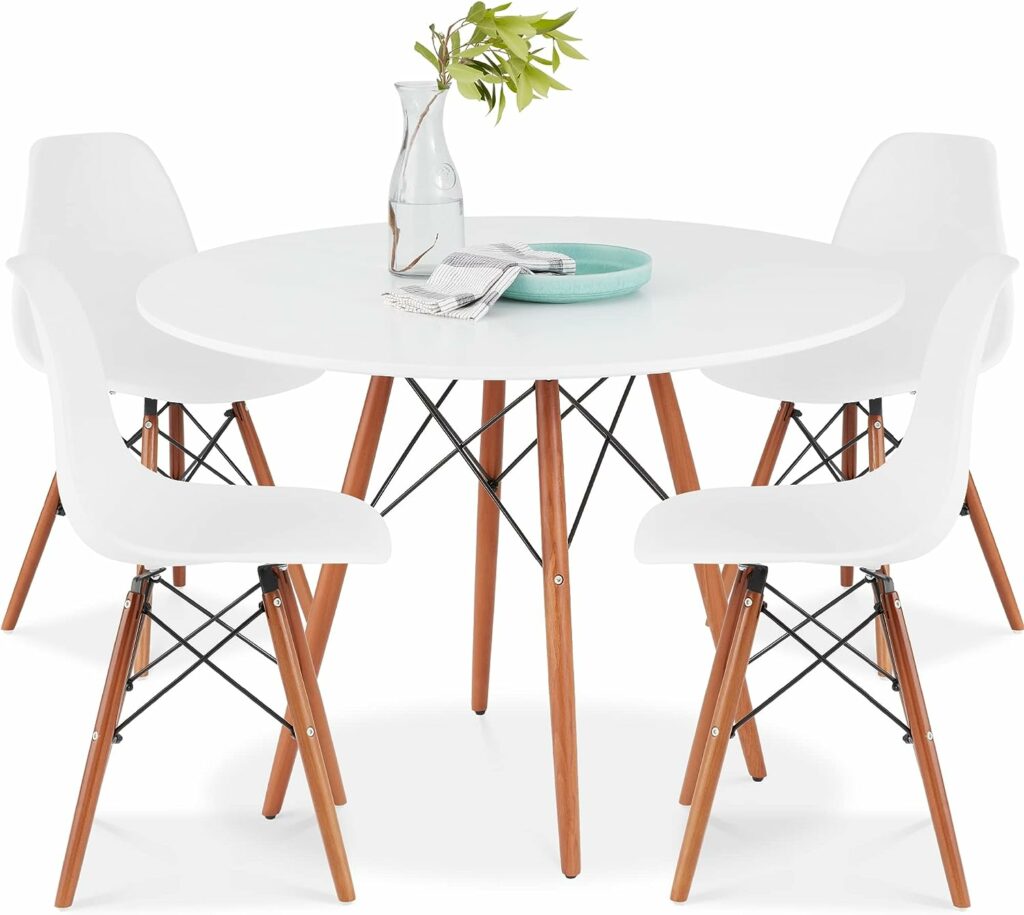 Shining White Compact Dining Set
