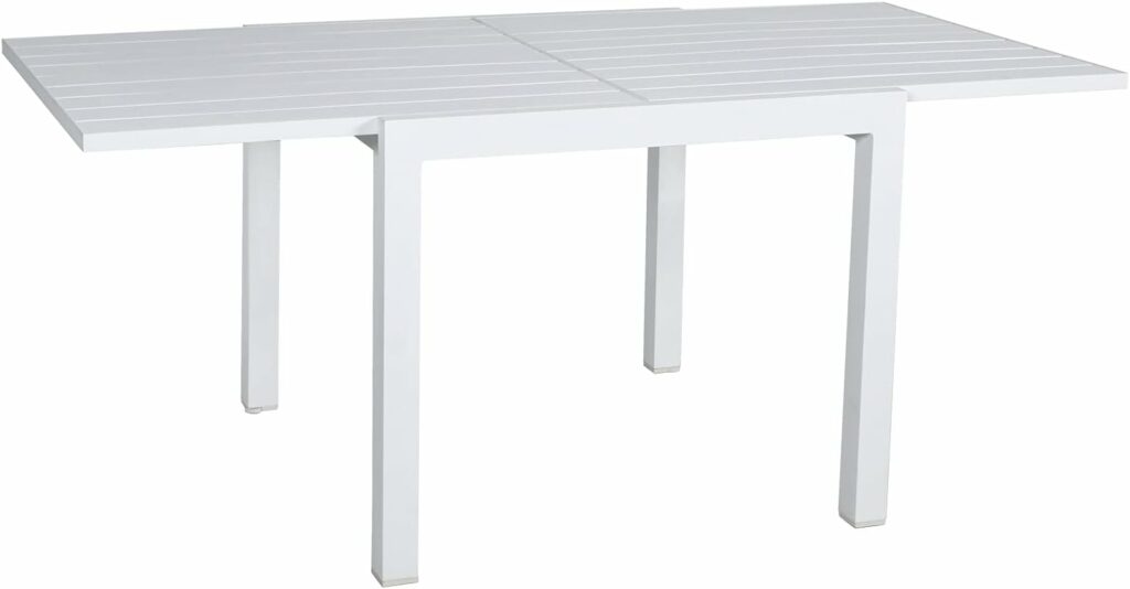 Soleil Jardin Aluminum Patio Extendable Dining Table