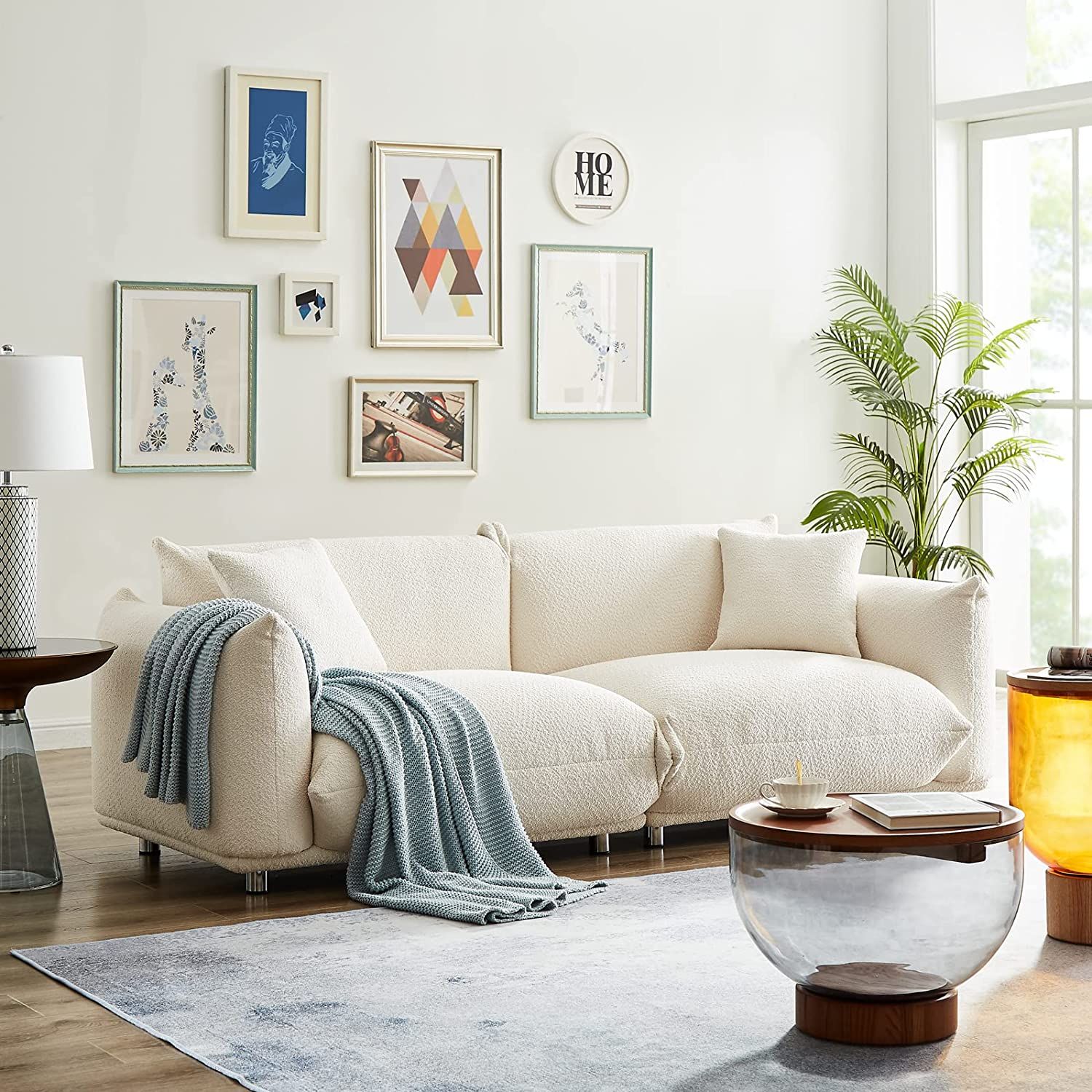 White Deep Seating Sectional