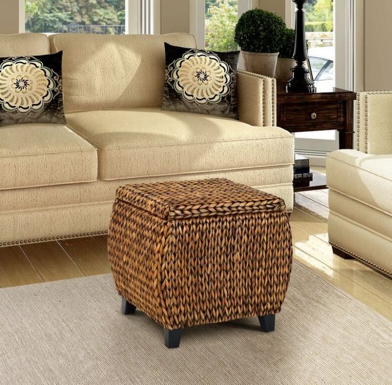 Woven Ottoman Coffee Table
