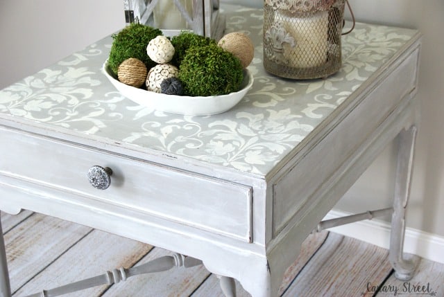 Stenciled Whitewash