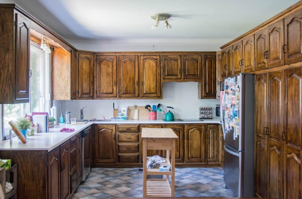 Staining Oak Cabinets an Espresso Finish {FAQ's}