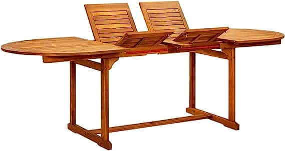 vidaXL Outdoor Extendable Patio Dining Table